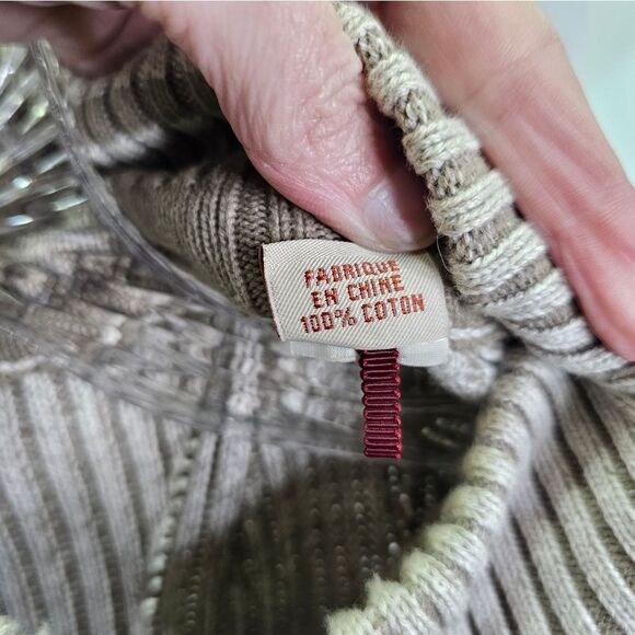 Tommy Bahama Cream Patterned Cotton Quarter Zip Knit Pullover Sweater Size XXL - Picture 7 of 9